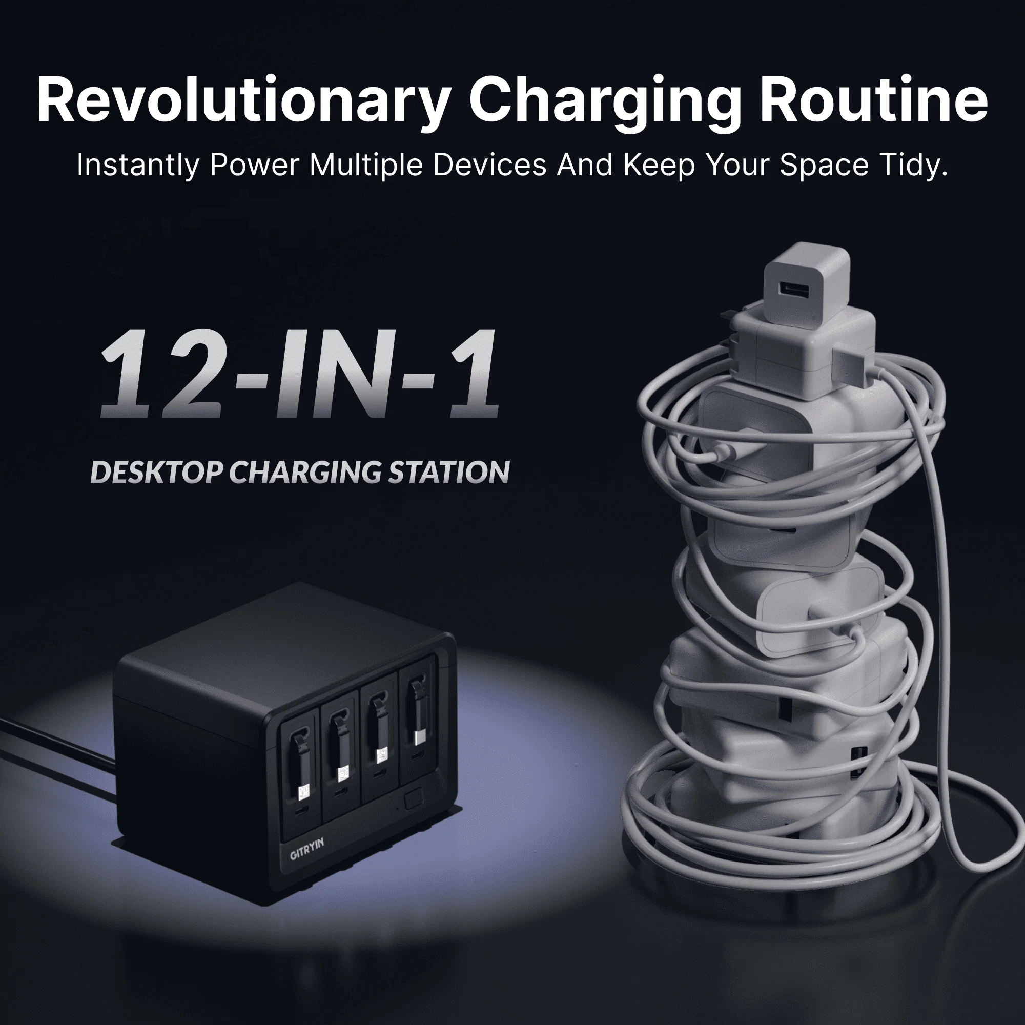 Gitryin Desktop Charging Station 12-in-1 (40W Combo) - Image 19