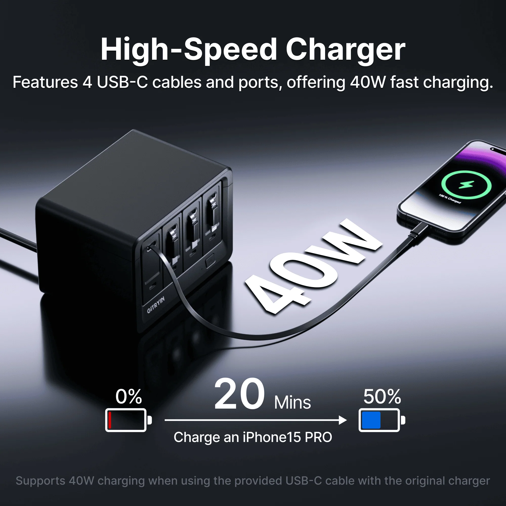 Gitryin Desktop Charging Station 12-in-1 (40W Combo) - Image 24