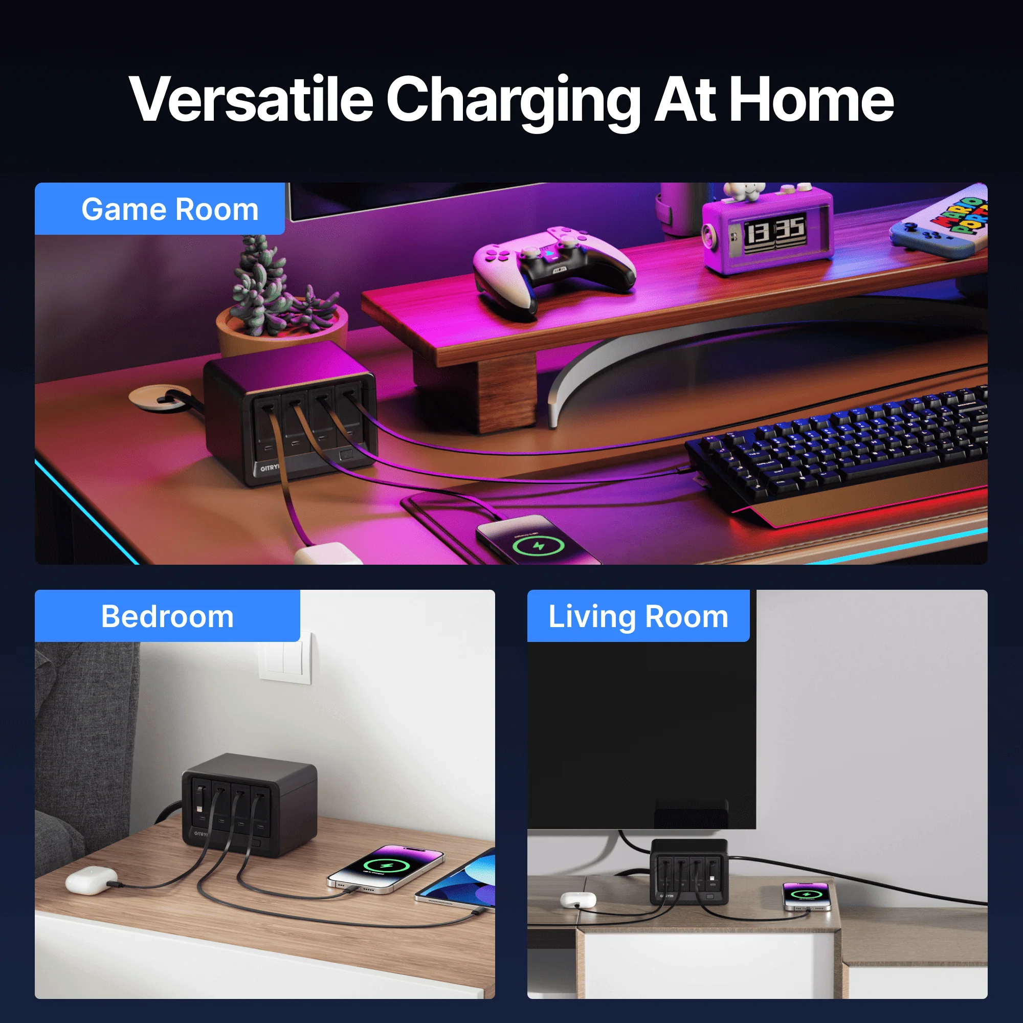Gitryin Desktop Charging Station 12-in-1 (40W Combo) - Image 28