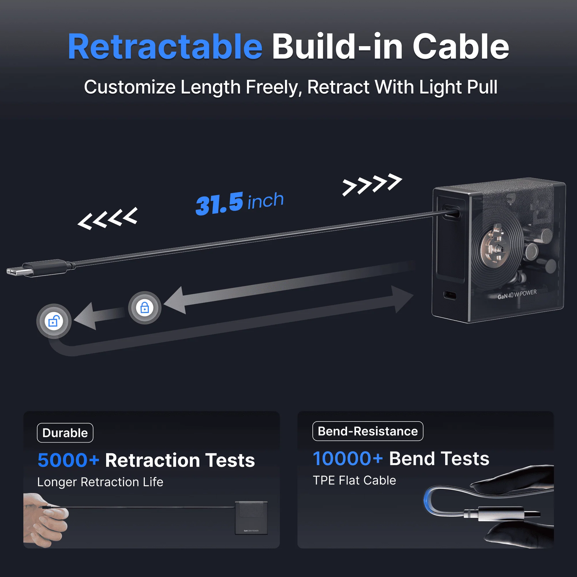 Gitryin Retractable 40W Charger for 3C Devices - Image 17