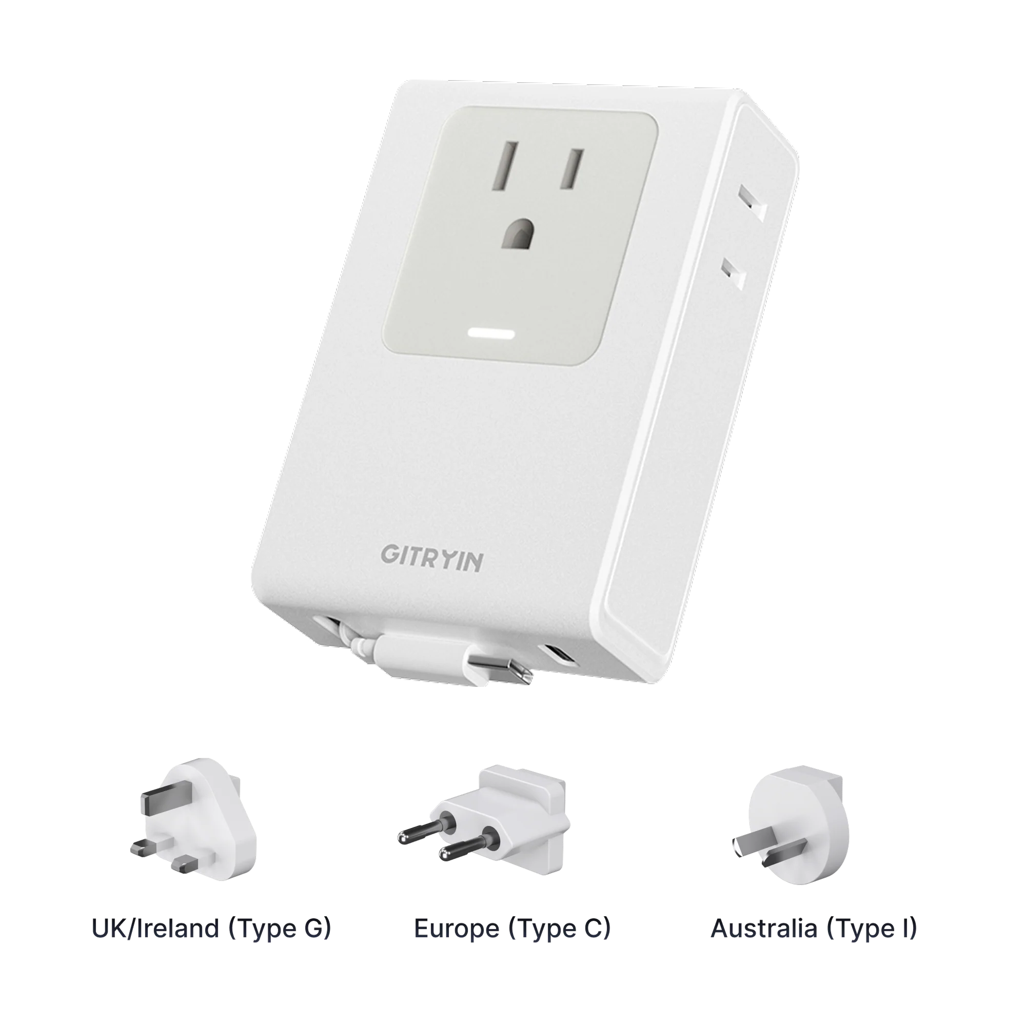 Gitryin Retractable Travel Adapter 5-in-1 Charger - Image 8