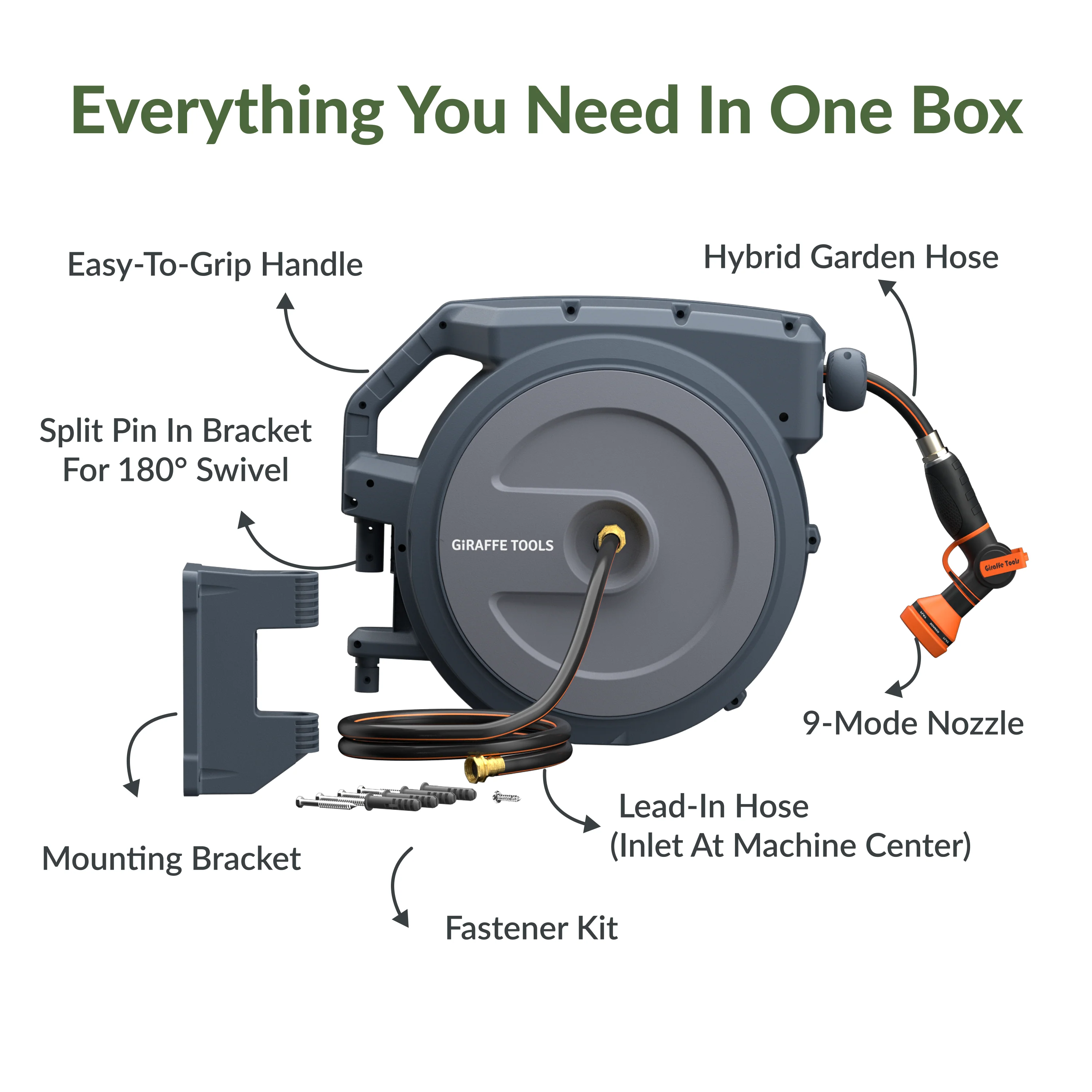 Retractable Garden Hose Reels 65ft-130ft - Image 12