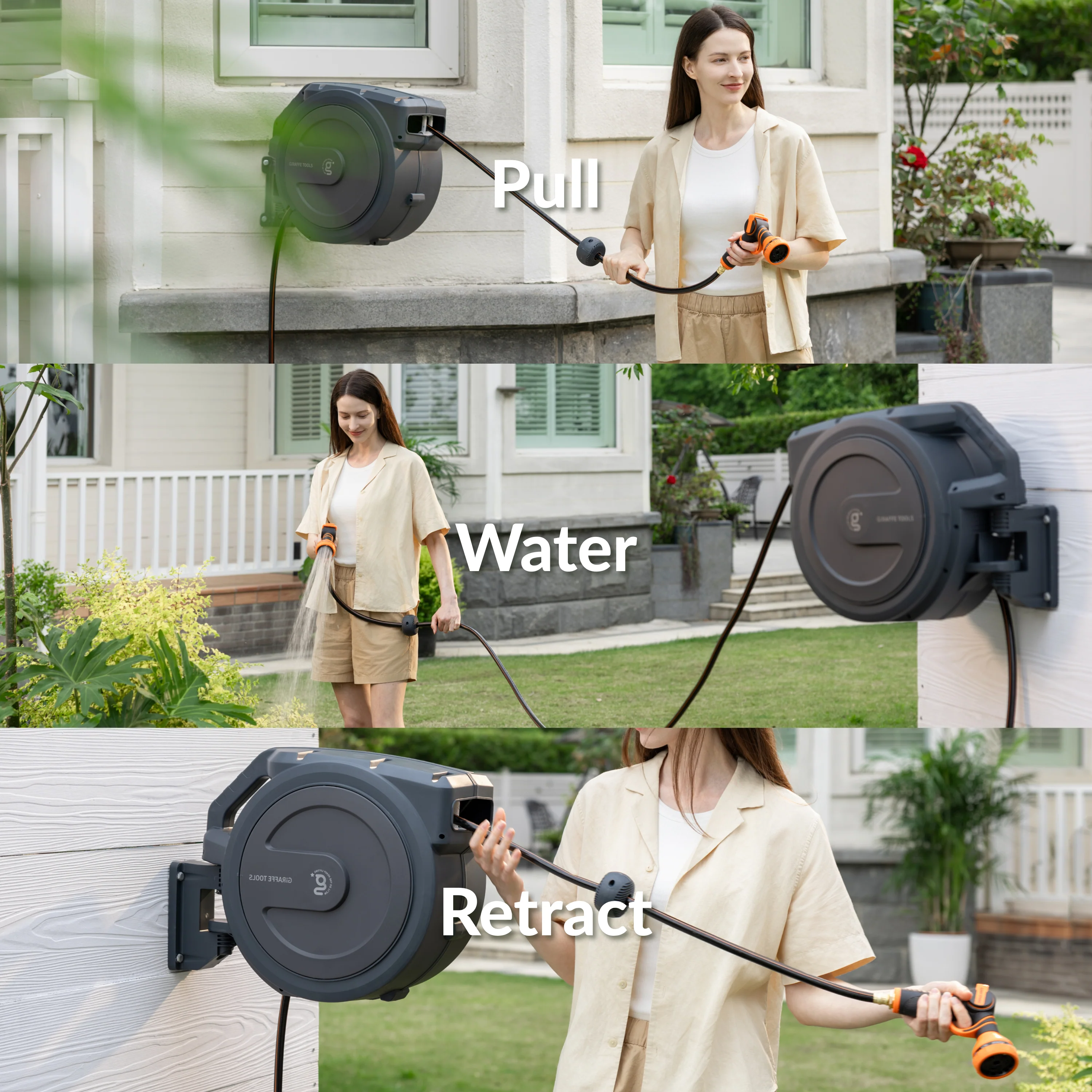 Retractable Garden Hose Reel-1/2in-100ft - Image 4