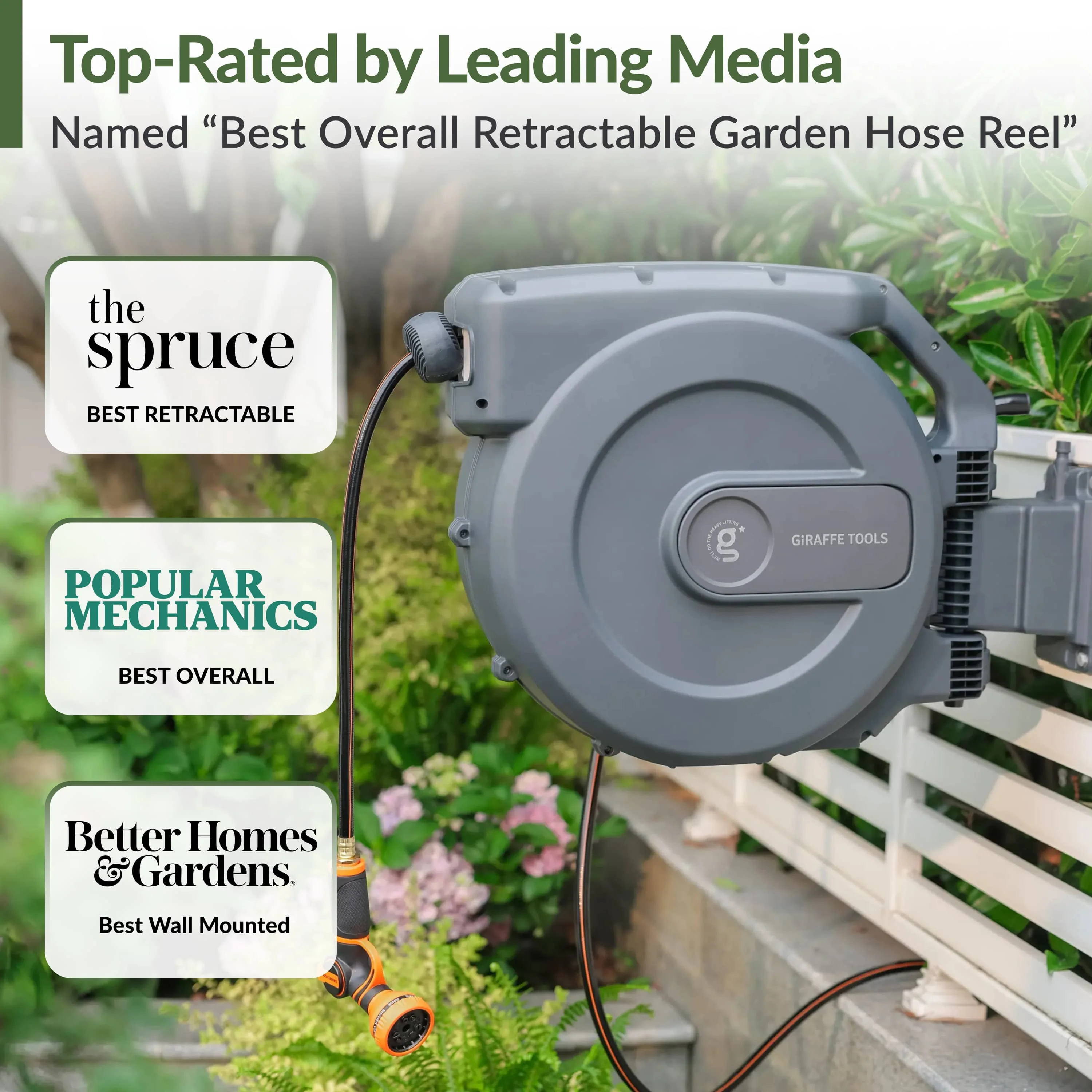 Retractable Garden Hose Reel-5/8in-115ft - Image 11