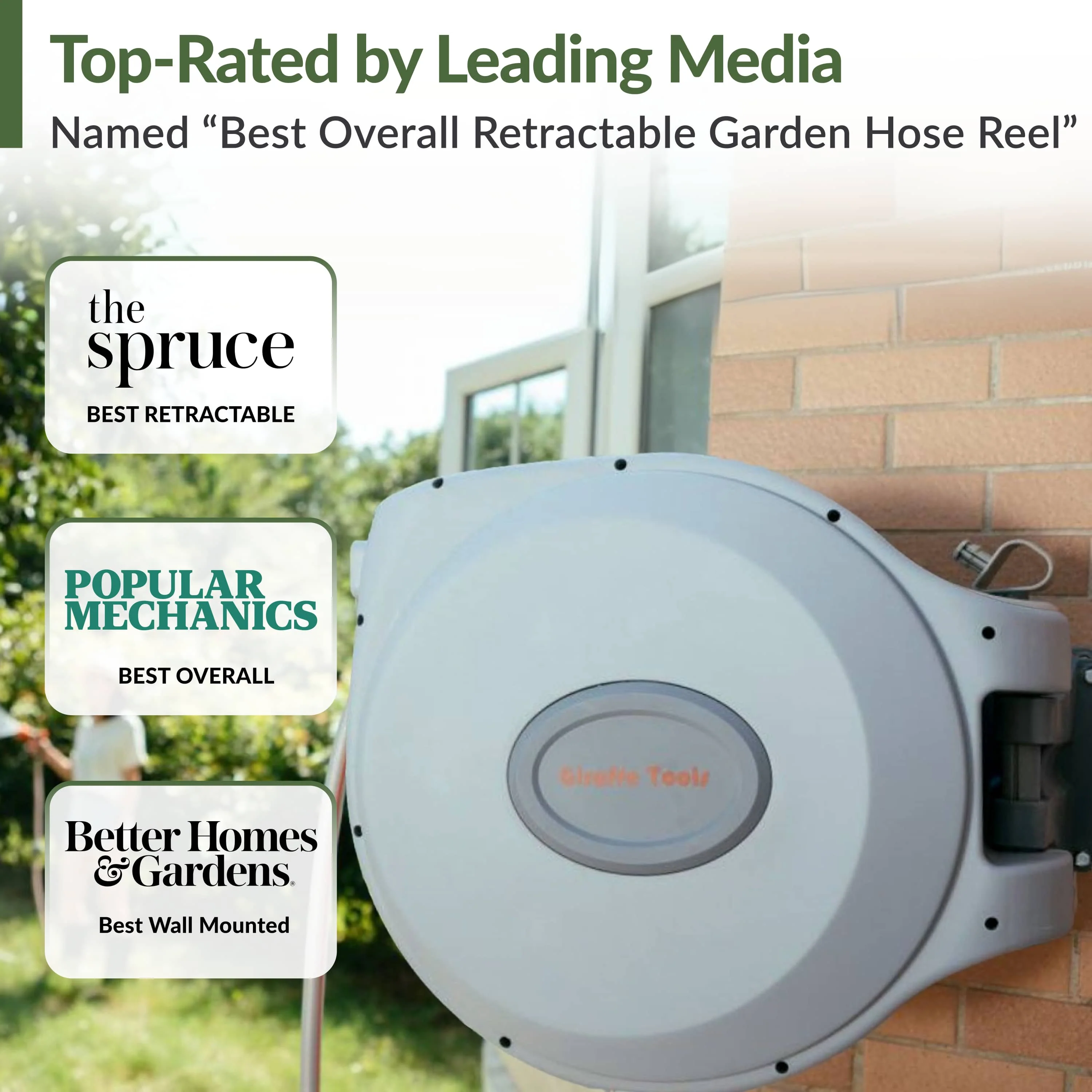 Retractable Garden Hose Reel-5/8in-65ft - Image 11