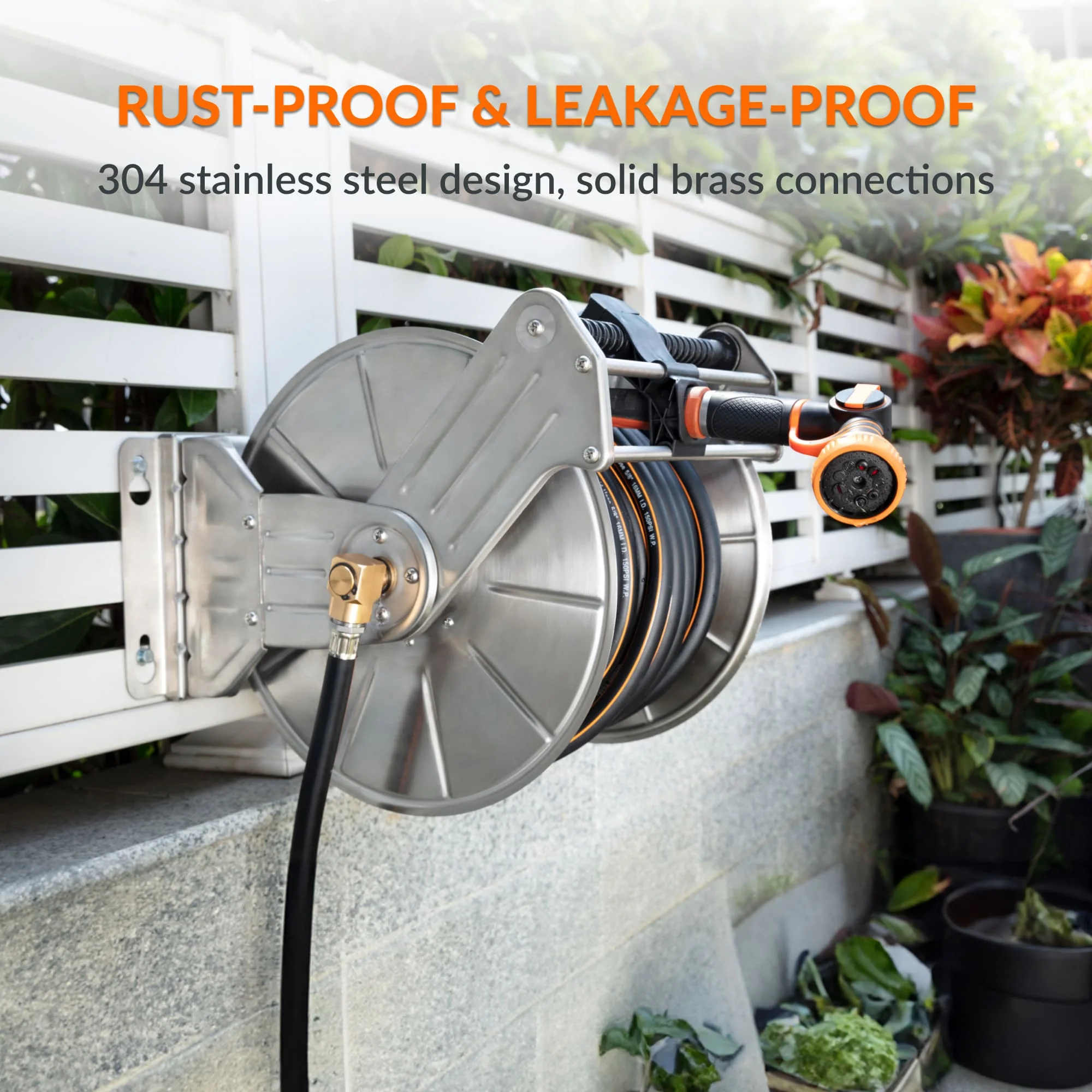 Wall Mounted Hose Reel-Stainless Steel - Image 5