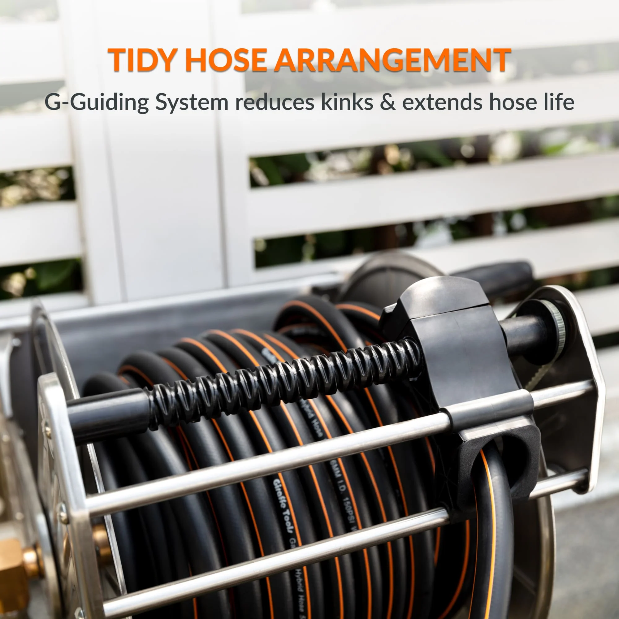 Wall Mounted Hose Reel-Stainless Steel - Image 6